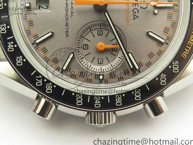 0328 Speedmaster Moonwatch OMF 1:1 Best Edition Gray Dial on SS Bracelet A TravelReady 8042